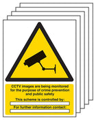 5-Pack CCTV - Images Are Being Monitored