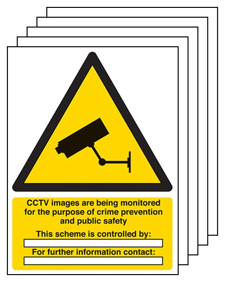 5 Pack Cctv Images Are Being Monitored
