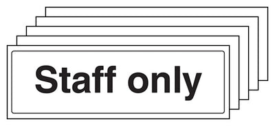 5 Pack Staff Only