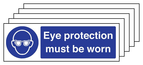 5Pk Eye Protection Must Be Worn
