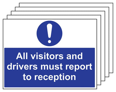5Pk All Visitors And Drivers Report To Reception