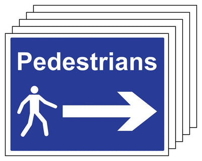 5Pk Pedestrians Arrow Right Large Landscape