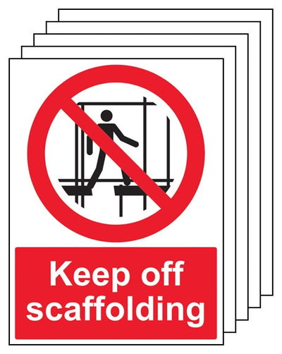 5Pk Keep Off Scaffolding Portrait