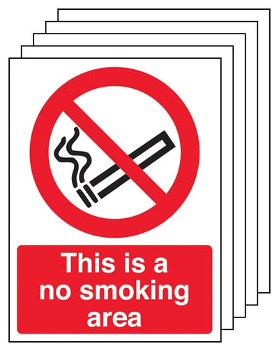 5Pk This Is A No Smoking Area Portrait