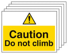 5PK - Caution Do Not Climb - Large Landscape