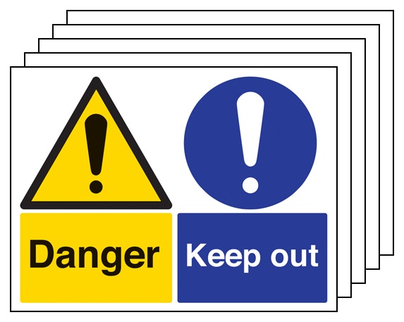 5Pk Danger Keep Out Large Landscape 1