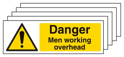 5Pk Danger Men Working Overhead Landscape