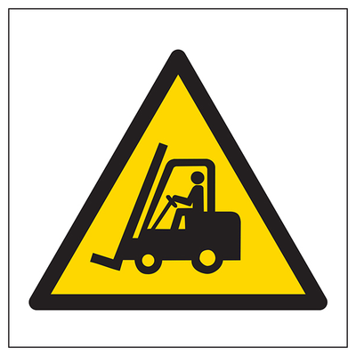 Warning Forklift Trucks Symbol
