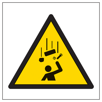 Warning Falling Objects Symbol