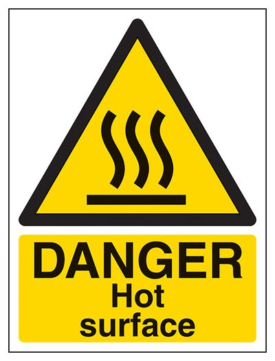 Danger Hot Surface Portrait