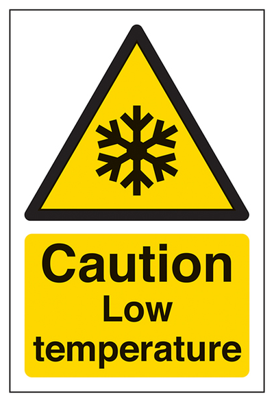 Caution Low Temperature Portrait