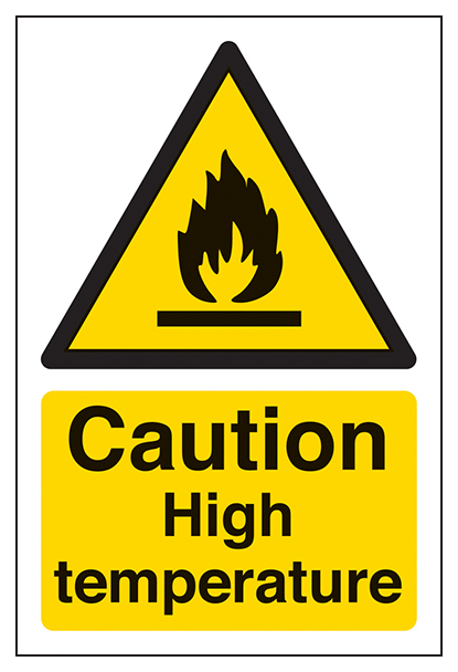 Caution High Temperature Portrait