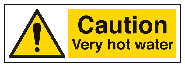 Caution Very Hot Water Landscape