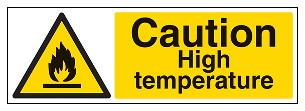 Caution High Temperature Landscape