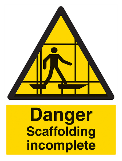 Danger Scaffolding Incomplete Portrait