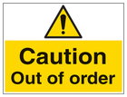 Caution Out Of Order - Large Landscape