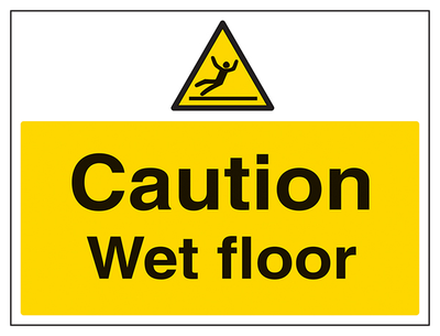 Caution Wet Floor Large Landscape