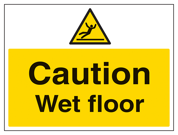 Caution Wet Floor Large Landscape