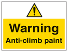 Warning Anti-Climb Paint - Large Landscape