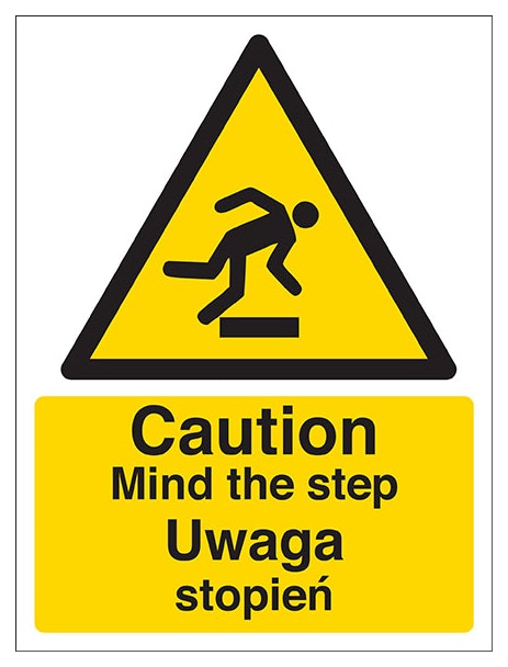 English Polish Caution Mind The Step