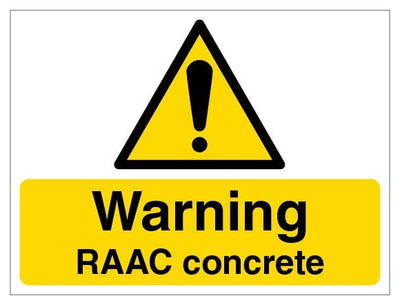 Warning Raac Concrete Large Landscape