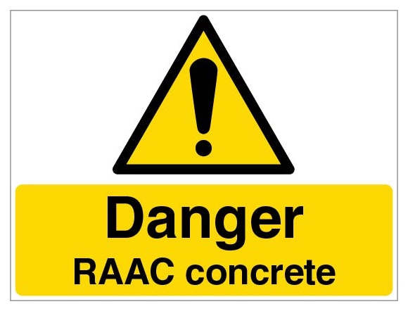 Danger Raac Concrete Large Landscape