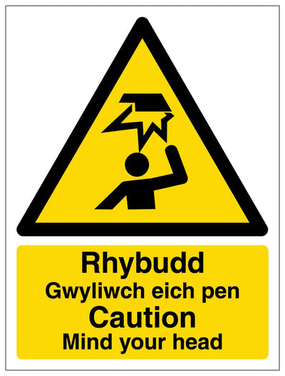 Welsh English Caution Mind Your Head