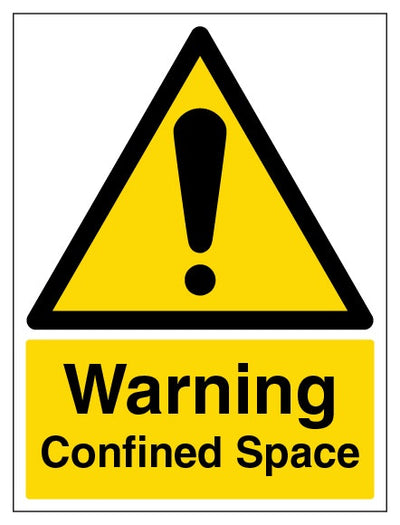 Warning Confined Space Portrait