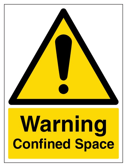Warning Confined Space Portrait