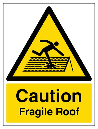Caution Fragile Roof Portrait