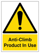 Anti-Climb Product In Use - Portrait