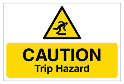 Caution Trip Hazard Large Landscape