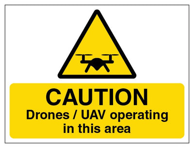 Caution Drones Uav Operating In This Area Landscape