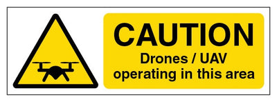 Caution Drones Uav Operating In This Area Slim Landscape
