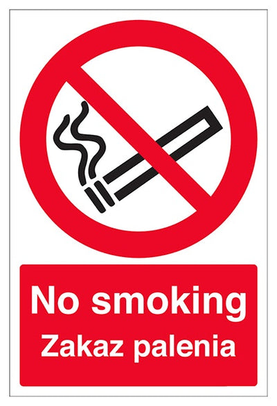 English Polish No Smoking