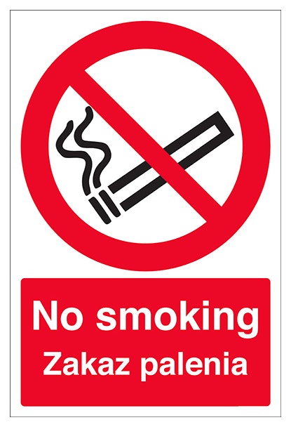 English Polish No Smoking