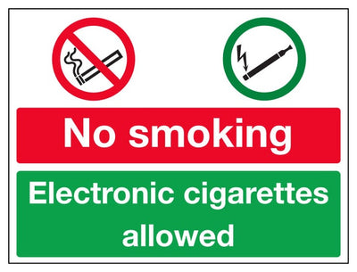 No Smoking Electronic Cigarettes Allowed