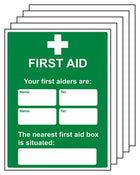5-Pack Your First Aiders Are - Your Nearest First Aid Box