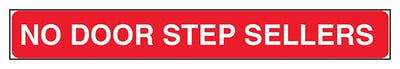 No Door Step Sellers Letter Box Sticker