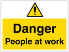 Danger People At Work - Large Landscape