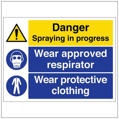 Danger Spraying In Progress Large Landscape