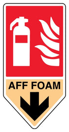 AFF Foam Fire Extinguisher - Shaped Sign