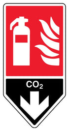 CO2 Fire Extinguisher - Shaped Sign