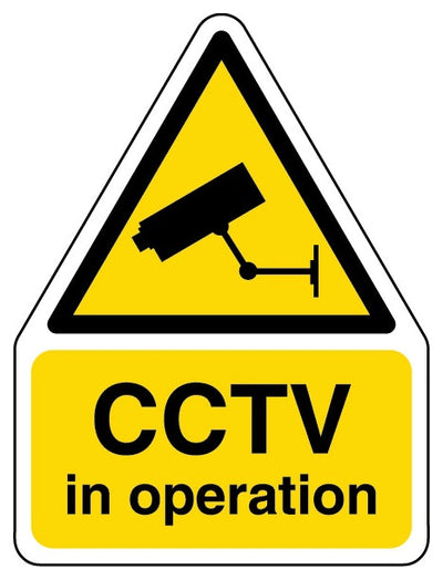 Cctv In Operation Shaped Sign
