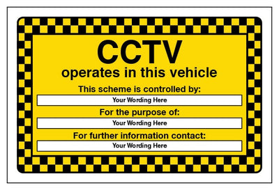 Cctv Operates In This Vehicle