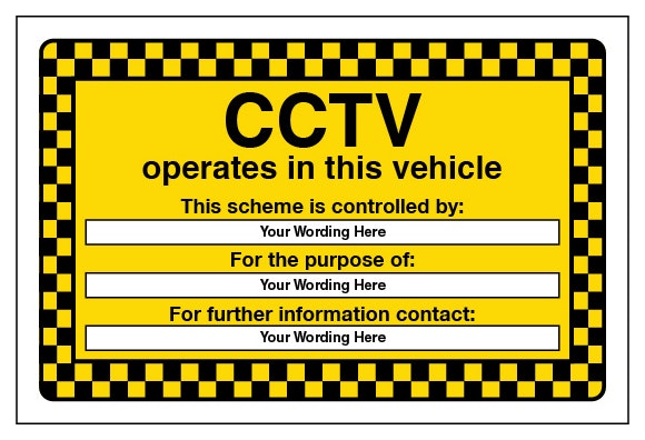 Cctv Operates In This Vehicle