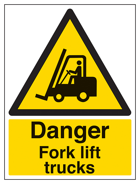 Danger Fork Lift Trucks Portrait