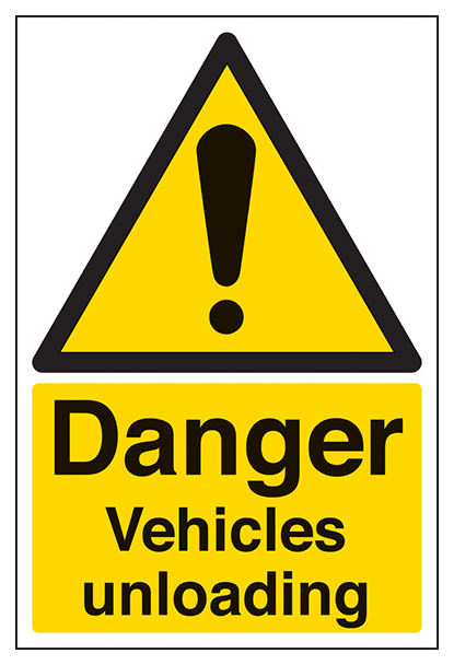 Danger Vehicles Unloading Portrait