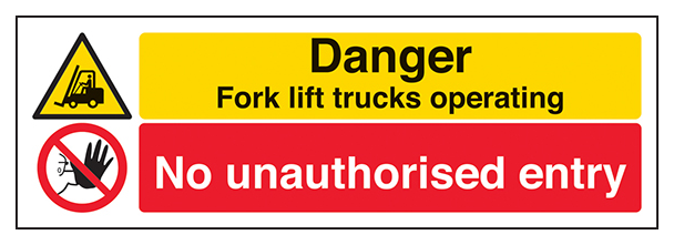 Forklift Trucks No Unauthorised Entry