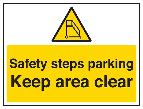 Safety Steps Parking Keep Area Clear